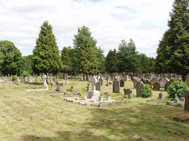 Acton cemetery © David Hawgood :: Geograph Britain and Ireland