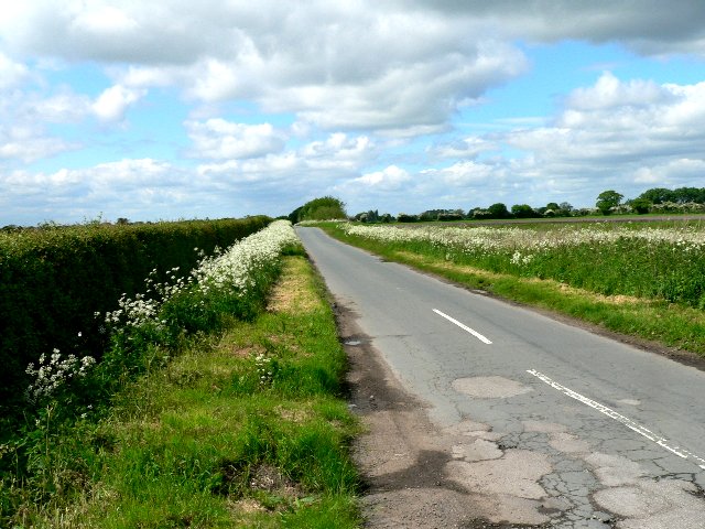 Road to Ellerton from the B1228