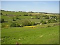 View over Black Brook valley from above Intake, Steele Lane, Stainland