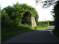 Remains of an old railway bridge at Pentraeth