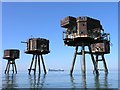 TR0779 : Red Sands Maunsell Sea Fort by Hywel Williams