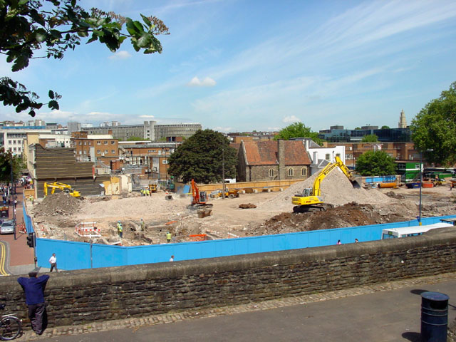 Quakers Friars in the midst of the Redevelopment