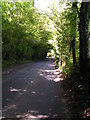 Road along the county border