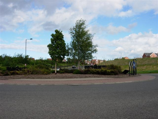 Roundabout on new road