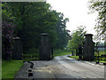 SJ5943 : Entrance gates to Combermere Abbey by Nigel Williams