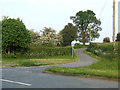 Junction leading to Newtown farm