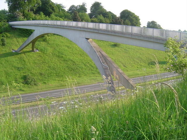 Footbridge over the A41