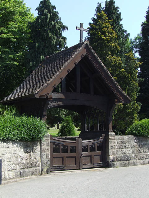 The lych gate at Ashbourne cemetery © Nigel Williams :: Geograph ...