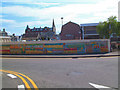 Murals on Falconers Lane, Nairn