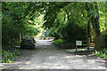 Western end of Forest Park Road seen from Rhinefield Road, Brockenhurst