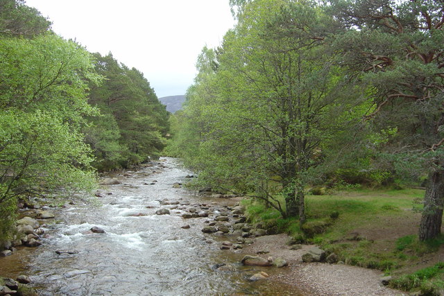 Upstream from Cairngorm Club Footbridge