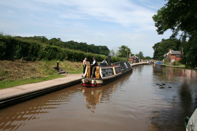 The President at the top of Tyrley Locks