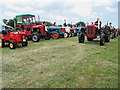 TA2424 : Vintage tractors on parade at Boyes Lane, Keyingham by Paul Glazzard