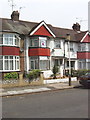 Court Way, North Acton, with Korean flag