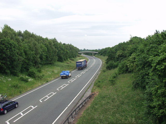 The A5 at West Felton