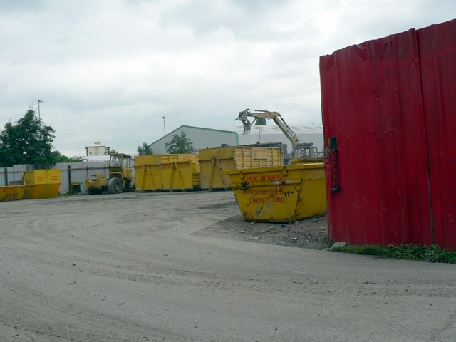 Skip hire yard, New Brunswick St, Wakefield