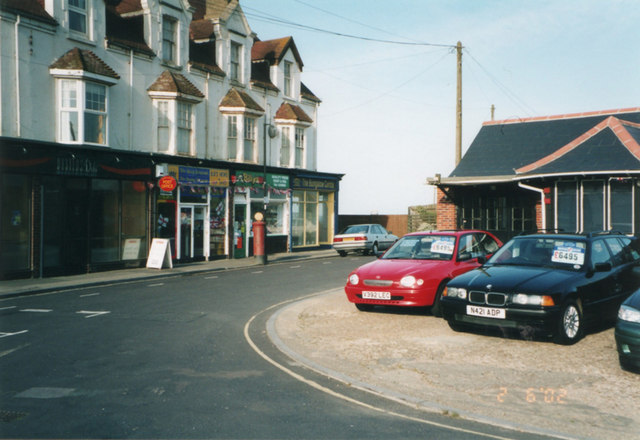 Shops and garage, Marine Drive, Barton-on-Sea