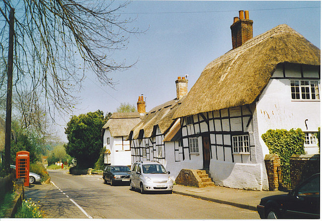 Thatched Cottages in Micheldever.