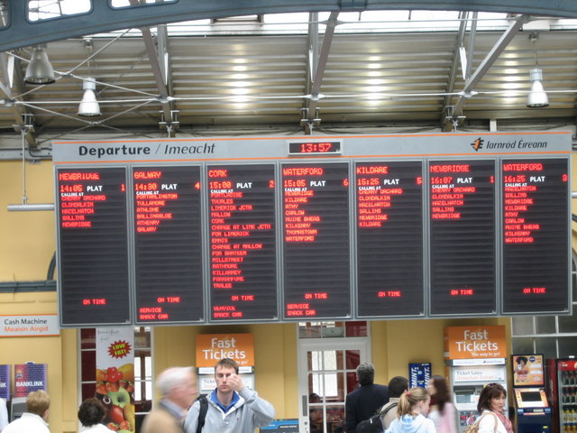 Destination Boards, Heuston Station