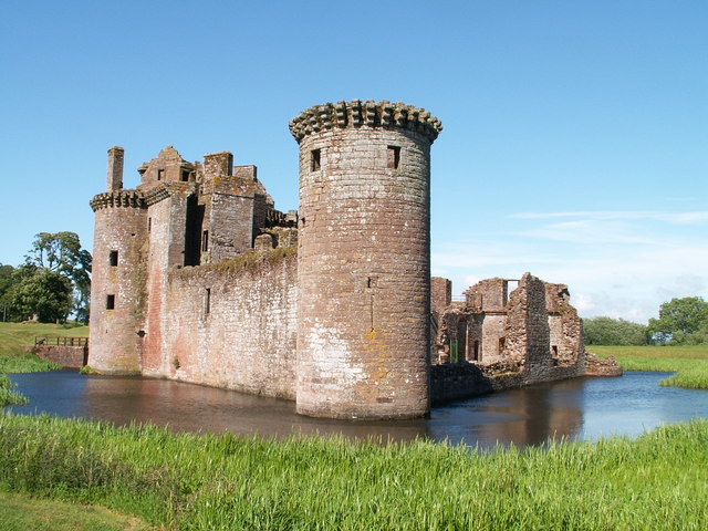 Caerlaverock Castle and Moat