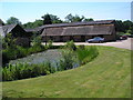 TQ4141 : Lily Pond and stable block, Ladycross Farm, Hollow Lane, Dormansland, Surrey by Dr Neil Clifton