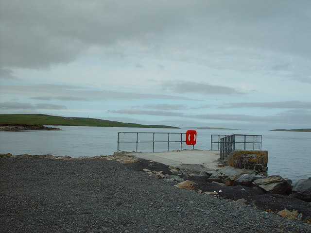 The Pier at Mossbank, Shetland