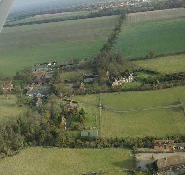 East Ginge from the air