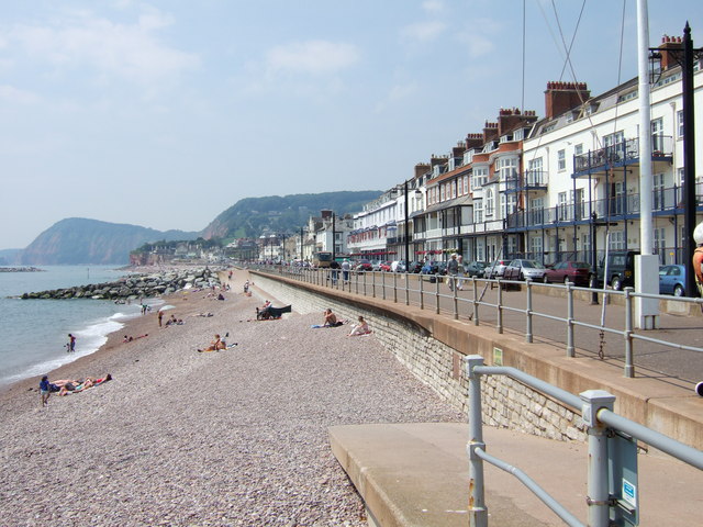 Seafront at Sidmouth, South Devon.