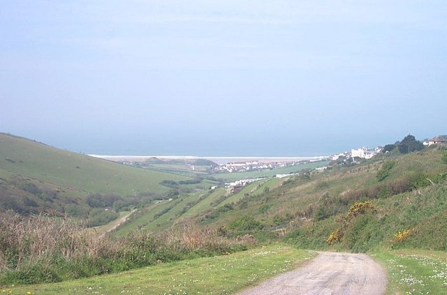 Looking down into Woolacombe