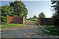 Entrance gate to Lower Peppershill Farm