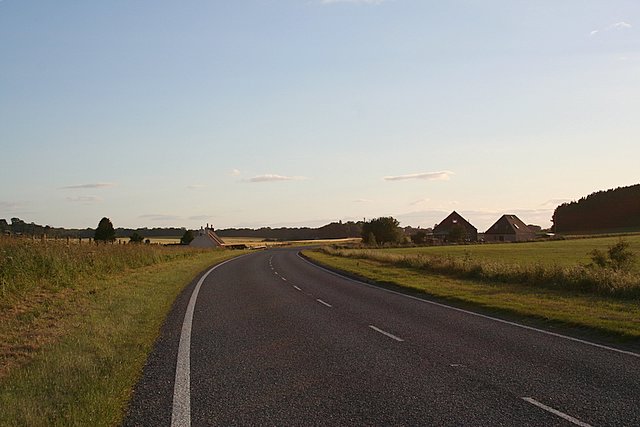 Along the A96 towards Inverness.