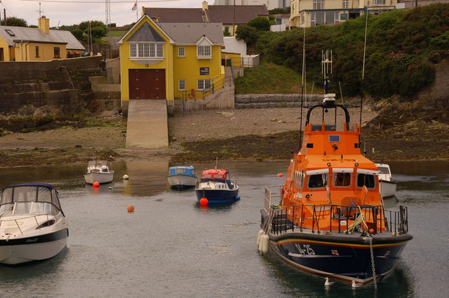 Ballycotton harbour and lifeboat