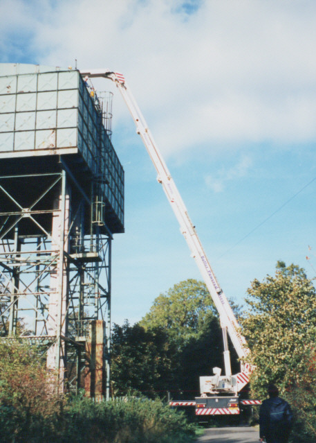 Surveying the water tower