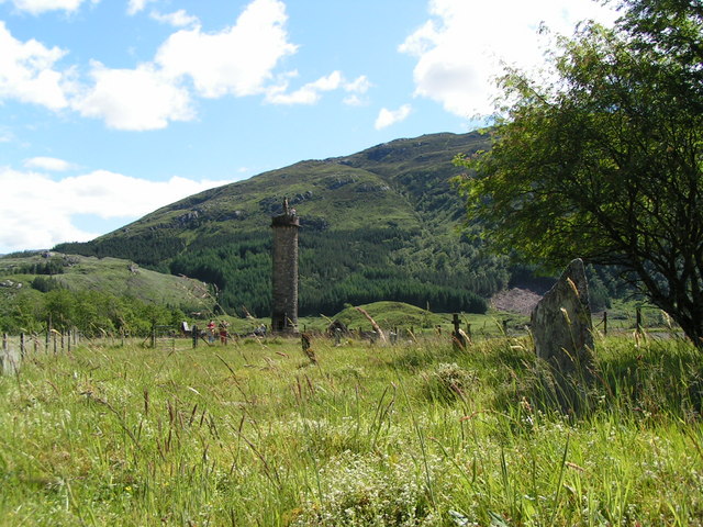 Glenfinnan Monument viewed from the Graveyard