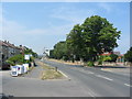 The B1261 road in Seamer Village at Seamer Stores