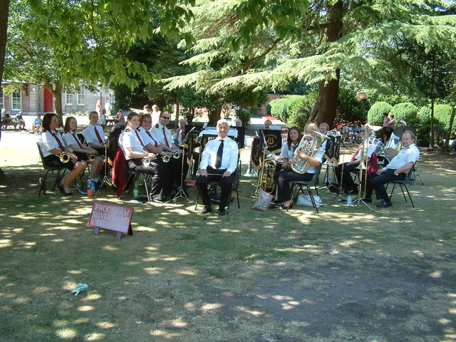 Frodsham Silver Band in Castle Park, Frodsham