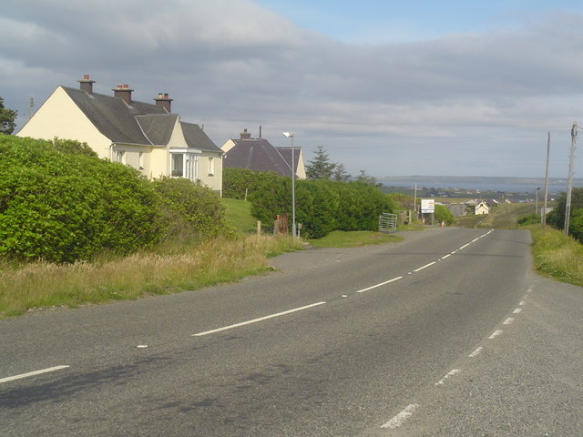 Houses beside the A857