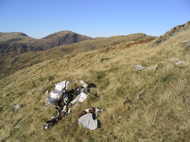 Aircraft Wreckage near Red Gairy
