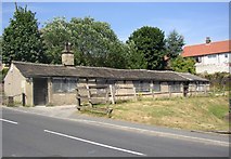 SE1228 : Empty cottages, Shelf Moor Road, Shelf by Humphrey Bolton