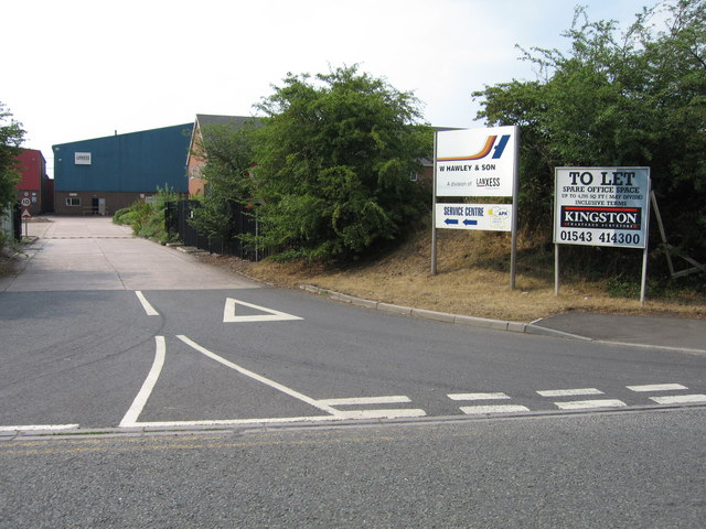 Industrial units alongside the A38(T), just south of Branston, Staffordshire.
