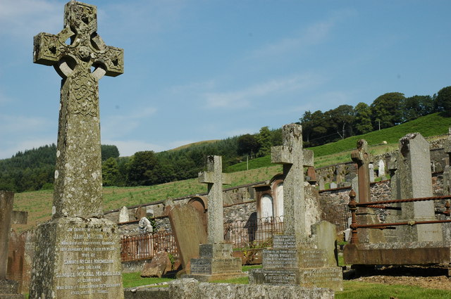 Churchyard at Glencairn parish church, Kirkland