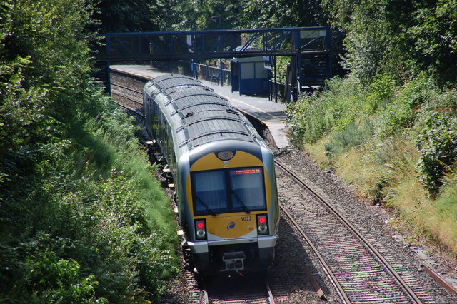 The Belfast-Bangor line at Cultra