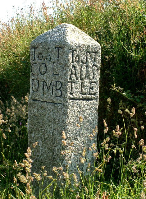 Old stone sign, Reperry Cross