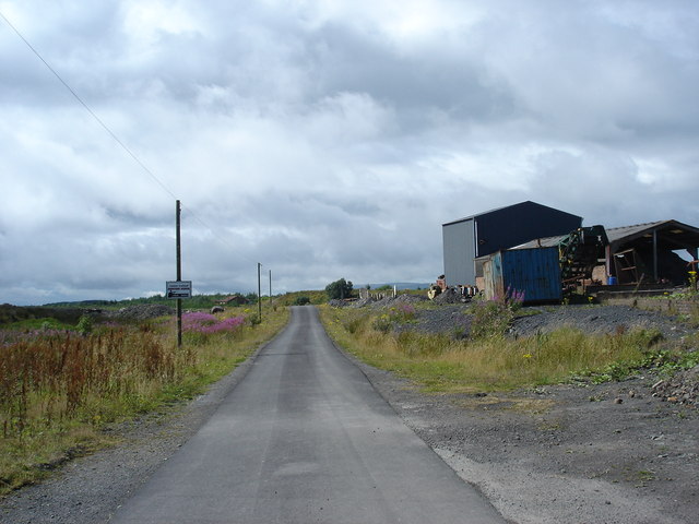 Entrance to waste disposal site and Central Scotland shooting club !!