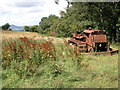 Old bulldozer on Graig Syfyrddin