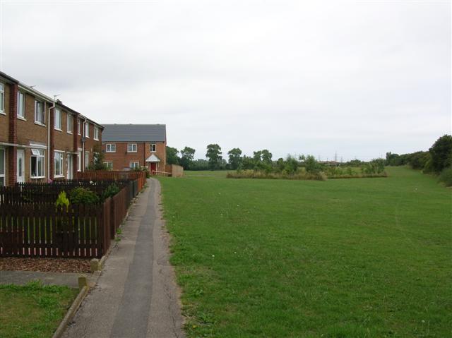 Housing on the edge of the common