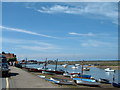 Wells harbour, Norfolk, from the east.