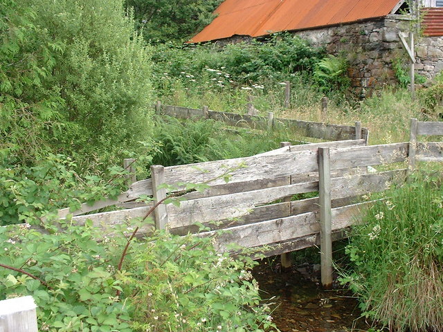 Old footbridge at Cam-Allt