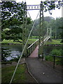 Footbridge Across River Cree