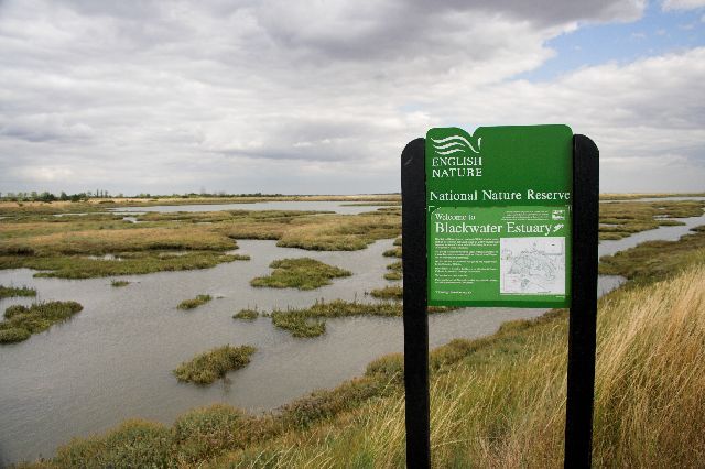 Sign marking start of Blackwater Estuary... © Matthew Barker ...